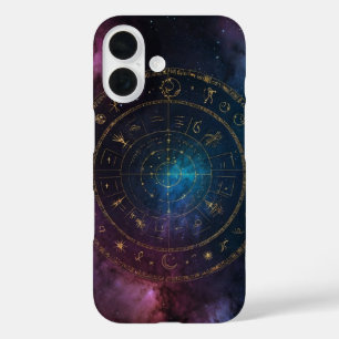 Cosmic Zodiac Circle iPhone 16 Case