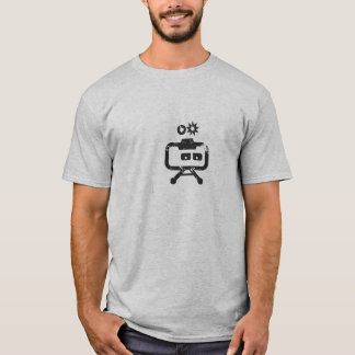 Cosmicity Logobot Grey Distressed T-Shirt
