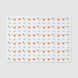Cosmo Martini Manhattan Cocktail Glass Drinks Tissue Paper