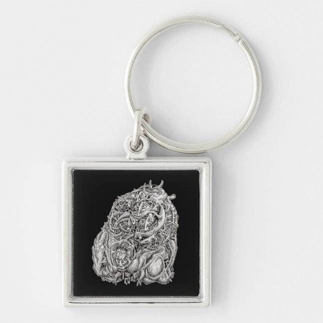 Cosmographic Head by Brian Benson Keychain (Front)