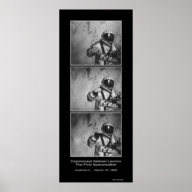 Cosmonaut Aleksei Leonov - The First Spacewalker Poster (Front)