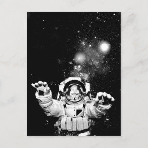 Cosmonaut Cat Postcard