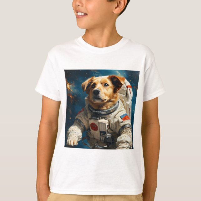 Cosmonaut dog T-Shirt (Front)