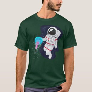 Cosmonaut Space Jelly Fish Astronaut Science Galay T-Shirt