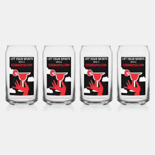 Cosmopolitan Cocktail Drink Can Glass