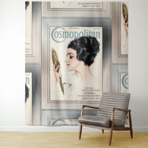 Cosmopolitan FC October 1917 by Harrison Fisher Tapestry