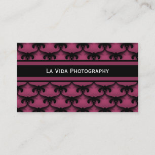 Cosmopolitan Glam Business Card, Burgundy Business Card