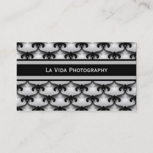 Cosmopolitan Glam Business Card, Silver Card