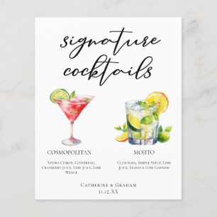 Cosmopolite Mojito Signature Cocktails Menu