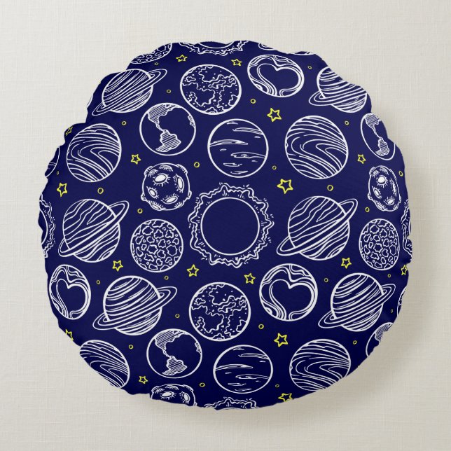 Cosmos 3 round pillow (Front)