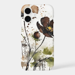 Cosmos au chocolat - Fleurs à l'aquarelle