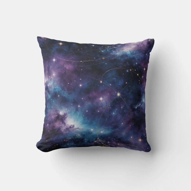 Cosmos Beauty Throw Pillow (Front)