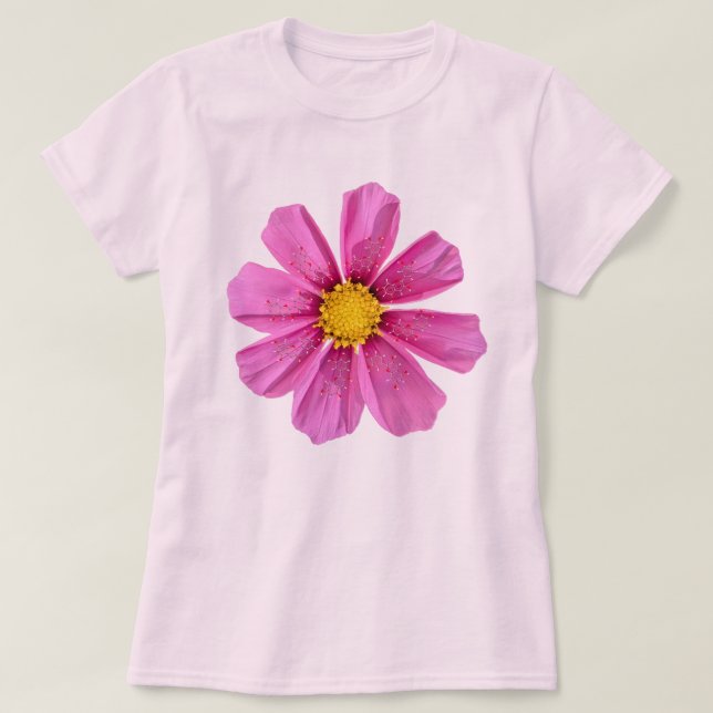 Cosmos Flower Chemistry Molecule T-Shirt (Design Front)