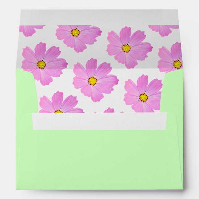Cosmos Flower Envelopes  (Back (Bottom))