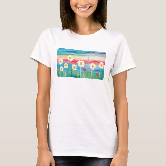 Cosmos Flower.  T-Shirt (Front)