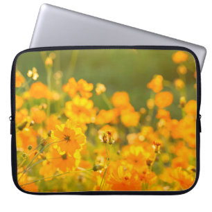 Cosmos flowers in the field of Lumphun province co Laptop Sleeve
