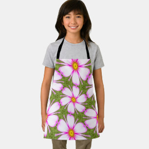 Cosmos Flowers Pattern Apron