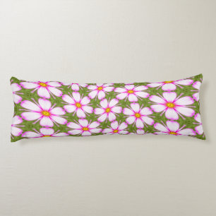 Cosmos Flowers Pattern Body Pillow