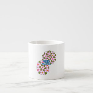 Cosmos Flowers Pattern Espresso Cup