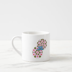 Cosmos Flowers Pattern Espresso Cup