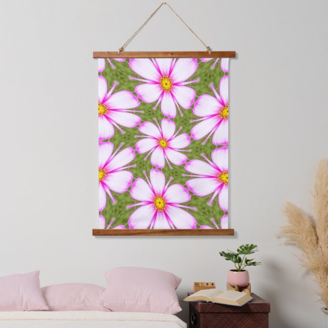 Cosmos Flowers Pattern Hanging Tapestry (Bedroom)
