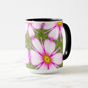 Cosmos Flowers Pattern Mug