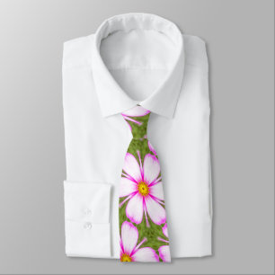 Cosmos Flowers Pattern Tie