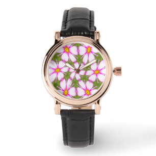 Cosmos Flowers Pattern Watch