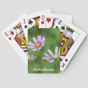 Cosmos Flowers Playing Cards