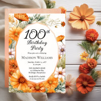 Cosmos | Marigolds Floral 100th Birthday Party