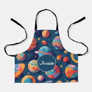 Cosmos Mosaic Colourful Personalized Pattern Apron
