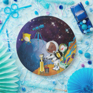 cosmos paper plate