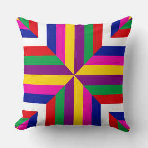 Cosmos-prototype - Yellow/Purple – Balanced Throw Pillow
