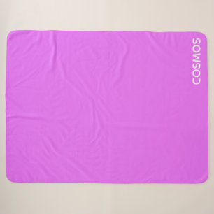 Cosmos purple colour name sherpa blanket