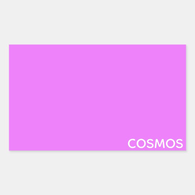 Cosmos purple colour name sticker (Front)