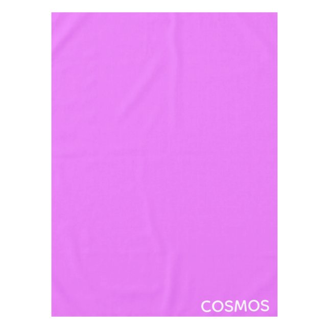 Cosmos purple colour name tablecloth (Front)
