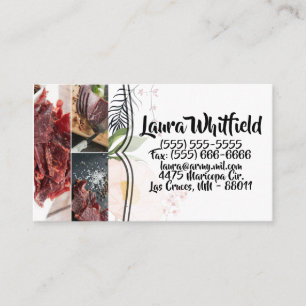 Cosmos rose bébé carte de visite sur blanc