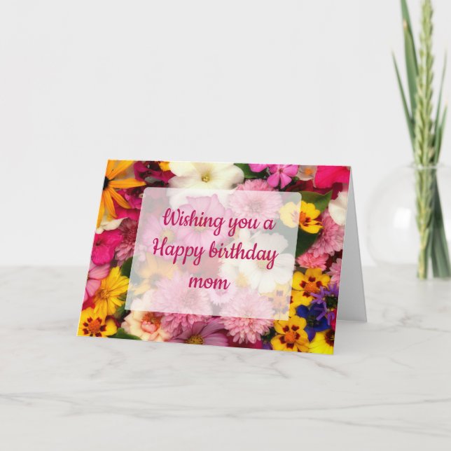 cosmos rose - carte (Devant)