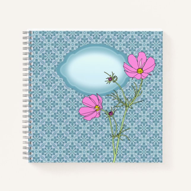 Cosmos rose Journal du bloc-notes (Devant)