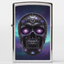 Cosmos Skull Zippo Lighter