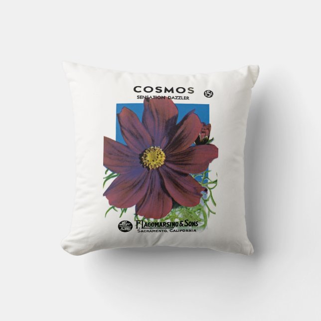 Cosmos Throw Pillow (Front)
