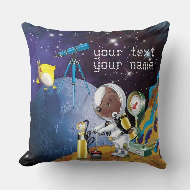 cosmos throw pillow (Front)