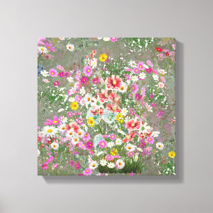 Cosmos Wilderness Wild-Flowers Canvas Print