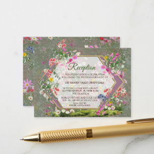 Cosmos Wilderness Wild-Flowers Enclosure Card
