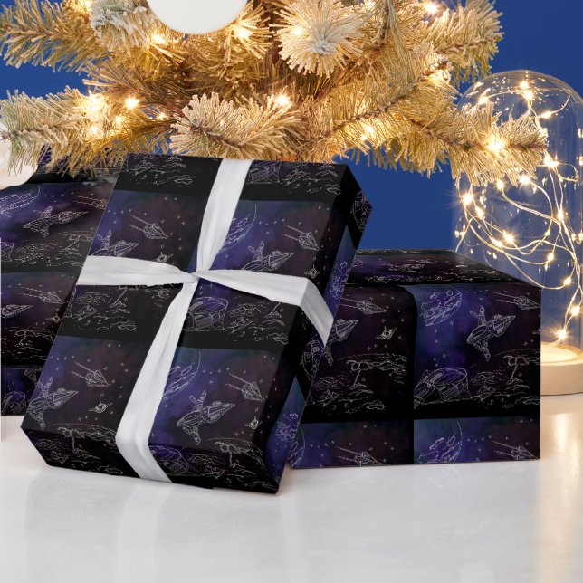 cosmos wrapping paper (Holidays)