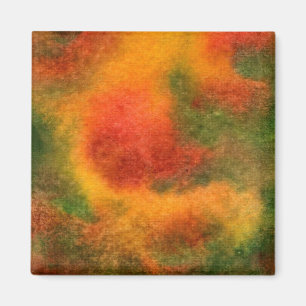 "Cosmos Yellow" Abstract Art Magnet