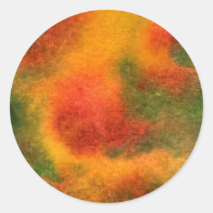 "Cosmos Yellow" Abstract Design Sticker