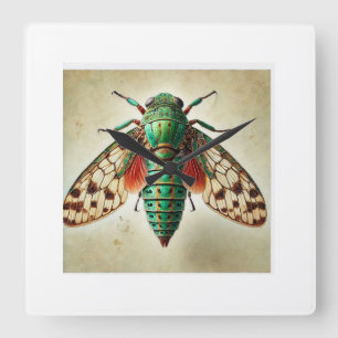 Cosmotomidius 111024IREF209 - Watercolor Square Wall Clock