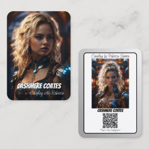 Cosplay Connection Reflection QR Code Coscard Business Card