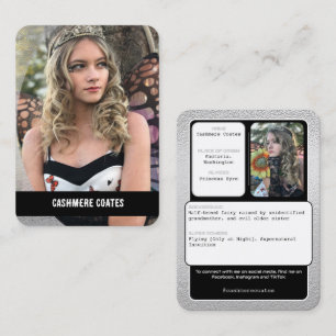 Cosplay Foil Effect Character Story Photo Cards